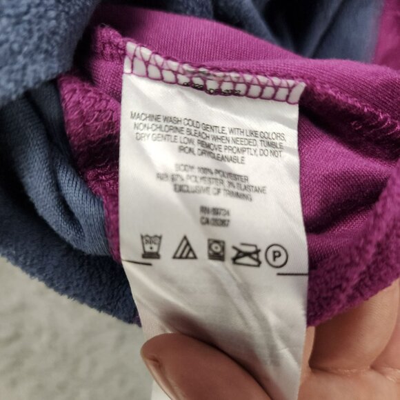 Columbia Shirt Womens XS Purple Two Tone Fleece 1/4 Zip Pullover Gorpcore - Picture 7 of 8